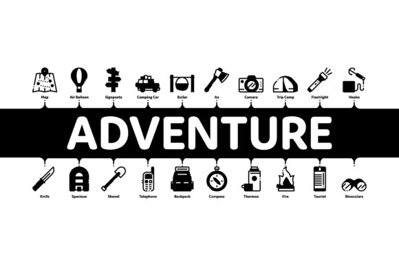 Adventure Minimal Infographic Banner: Streamlining Visual Storytelling for Outdoor Brands