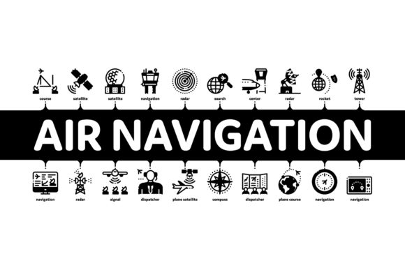 Air Navigation Tool Minimal Infographic Design Guide