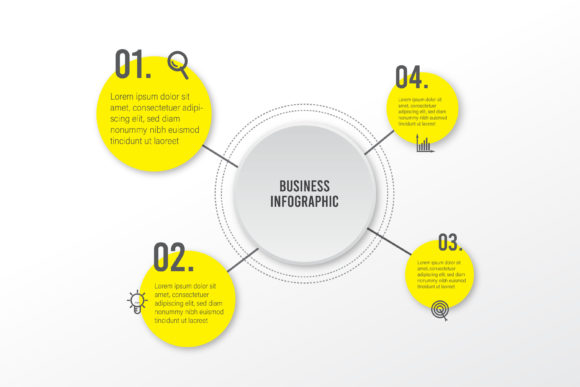 Circle Infographic Design with Icons: Streamlining Visual Communication