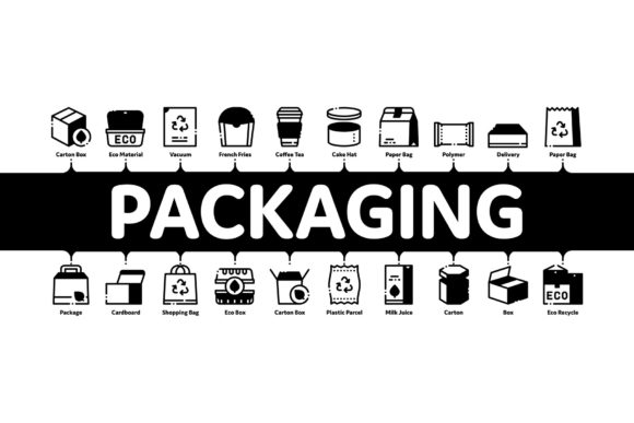 Enhancing Logistics Communication with a Packaging Minimal Infographic Banner