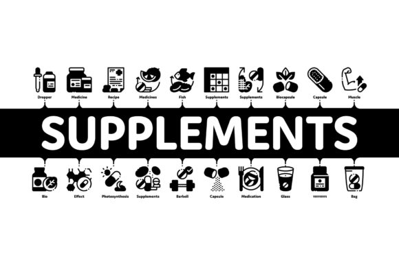 Evaluating the Supplements Minimal Infographic Banner for Healthcare Design