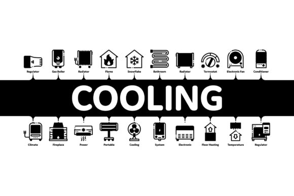 Heating and Cooling Minimal Infographic Guide