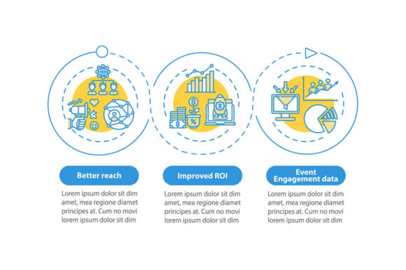 Hybrid Event Benefits Vector Infographic Guide