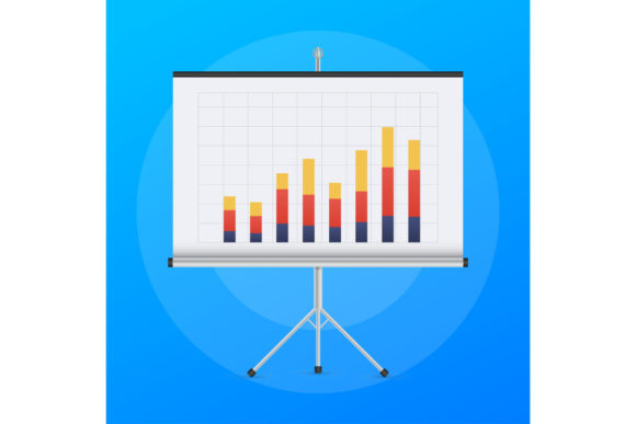 Infographic Board Screen with Diagrams: Visual Assets for Modern Presentations