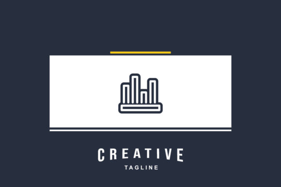 Infographic Icon Bar Chart: Vector Design for Print