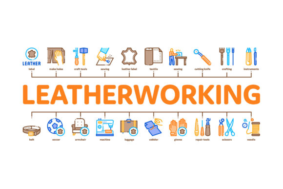 Leatherworking Job Minimal Infographic Guide