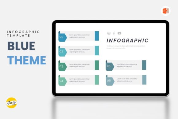 Mastering Visual Communication with the Blue Theme Infographic Template Presentation