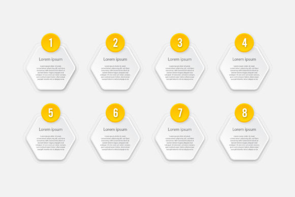 Streamlining Strategy with the Business Infographic 8 Steps Template