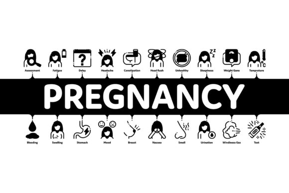 Symptoms of Pregnancy Infographic: Visual Design Guide